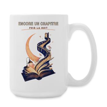 Escalier narratif nocturne - Grande tasse 440 ml - blanc - Droite
