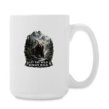 Grizzly Bear – Wilderness & Nature Conservation - Large Mug 440 ml - white - Right