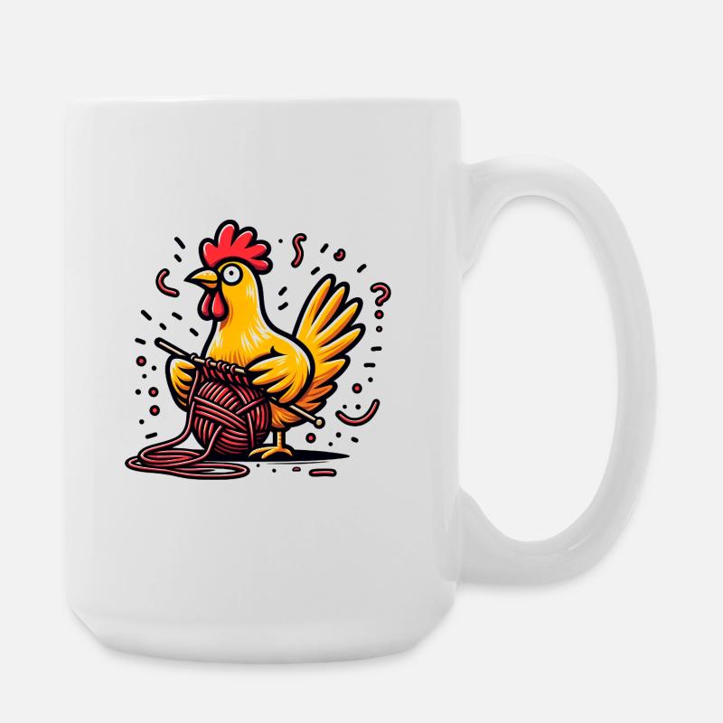 Gloussement et pourpre - Grande tasse 440 ml - blanc