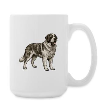 Bernardine Vintage Illustration - Large Mug 440 ml - white - Right