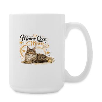 Amour de maman chat Maine Coon - Grande tasse 440 ml - blanc - Droite