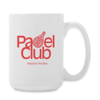 Padel Club – Respect the Box - Große Tasse 440 ml - Weiß - Rechts