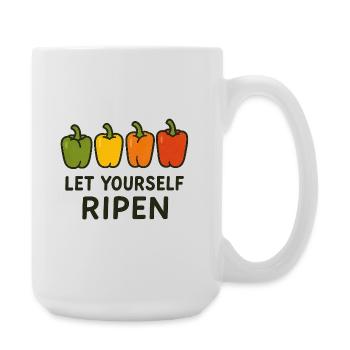 Let Yourself Ripen - Large Mug 440 ml - white - Right