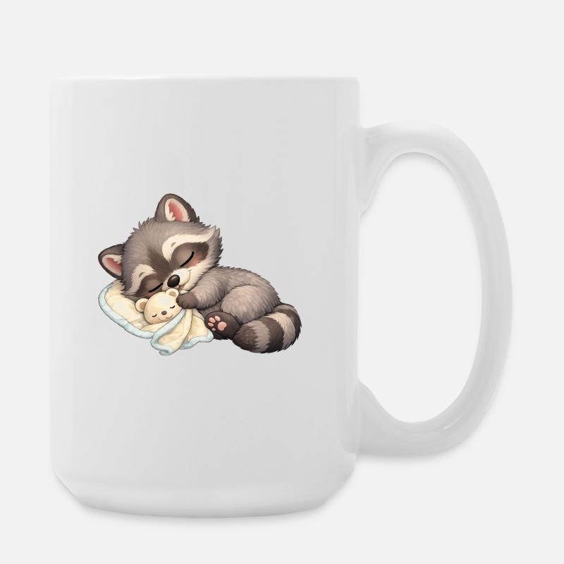 Baby Oskar mit Schnuffeltuch - Große Tasse 440 ml - Weiß