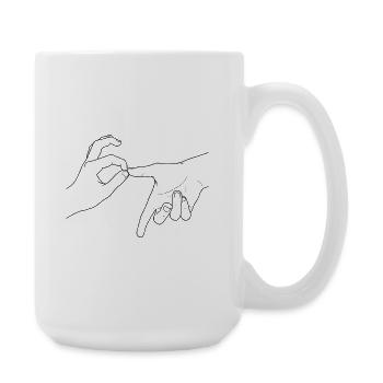 six seven - Große Tasse 440 ml - Weiß - Rechts