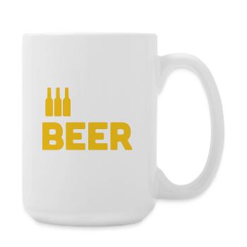 Bierliebhaber - Große Tasse 440 ml - Weiß - Rechts