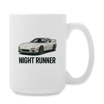 Night Runner Sports Car - Large Mug 440 ml - white - Right