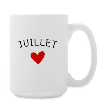 Future maman Juillet – Annonce grossesse - Grande tasse 440 ml - blanc - Droite