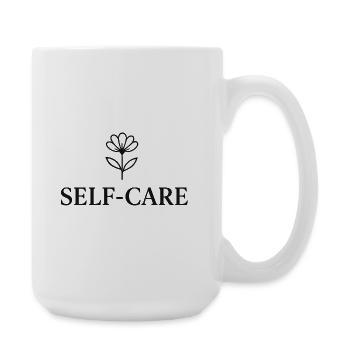 Self-Care Flower Line - Large Mug 440 ml - white - Right