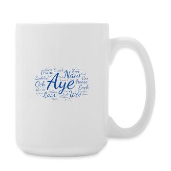 CALEDONIAN BLUE - Large Mug 440 ml - white - Right