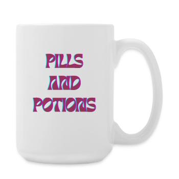 Pills and Potions Motif - Large Mug 440 ml - white - Right