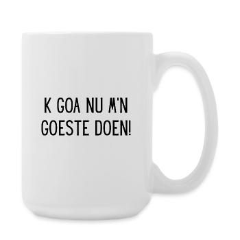 Ich werde jetzt mein Ding machen! – Flemish Humor T-Shirt - Große Tasse 440 ml - Weiß - Rechts