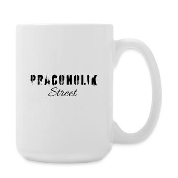 Pracoholik street Polska - Große Tasse 440 ml - Weiß - Rechts