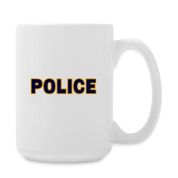 Polizei - Große Tasse 440 ml - Weiß - Rechts
