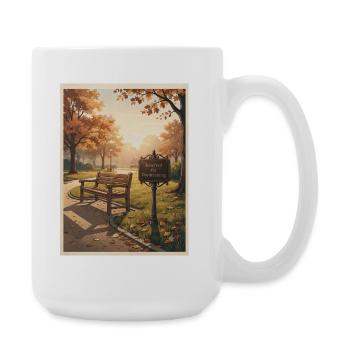 Reserved_for_Daydreaming - Large Mug 440 ml - white - Right