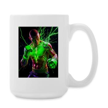 Combinaison d'Éclair Puissante - Grande tasse 440 ml - blanc - Droite