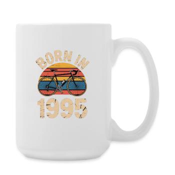 Jahrgang 1995 Retro Fahrraddesign - Große Tasse 440 ml - Weiß - Rechts