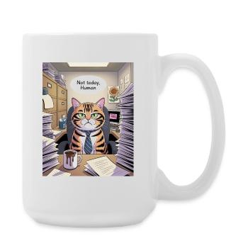 Katzenchef Büro Not Today - Grande tasse 440 ml - blanc - Droite