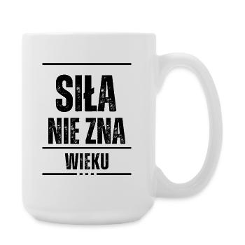 Abstraktes geometrisches Muster - Große Tasse 440 ml - Weiß - Rechts