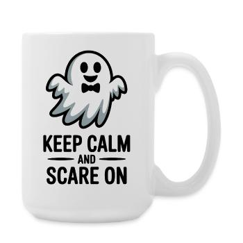 Keep Calm and Scare On - Large Mug 440 ml - white - Right