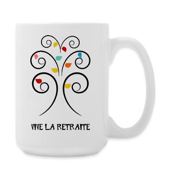 RETIREMENT. COLLEAGUE. RETIREMENT. RETIRED. RETIREMENT. - Large Mug 440 ml - white - Right