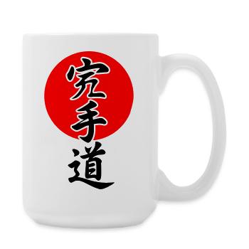 Karate Lettering - Large Mug 440 ml - white - Right
