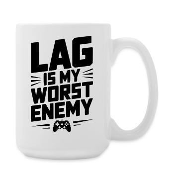 Le décalage est mon pire ennemi - Grande tasse 440 ml - blanc - Droite