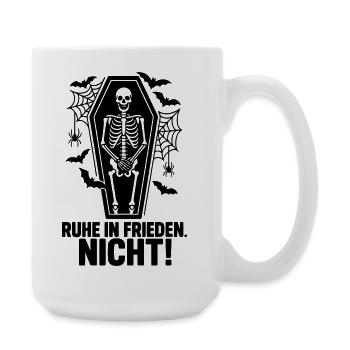 Halloween Rest In Peace NOT - Large Mug 440 ml - white - Right