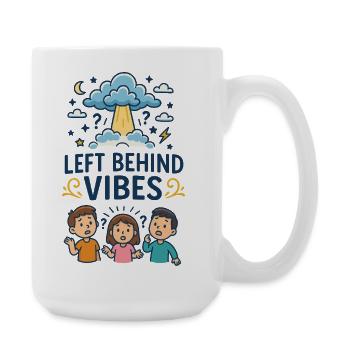 Left Behind Vibes - Large Mug 440 ml - white - Right