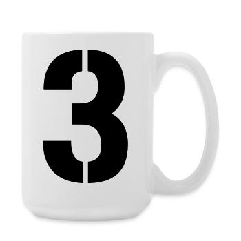 3 - Grande tasse 440 ml - blanc - Droite