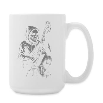 Jazz-Skelett-Serenade - Große Tasse 440 ml - Weiß - Rechts