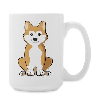 Akita Inu Chien Maman Fière Japonaise Akita Lover - Grande tasse 440 ml - blanc - Droite