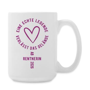 Power Pensioner 2026 - Retraite - Rente - Grande tasse 440 ml - blanc - Droite