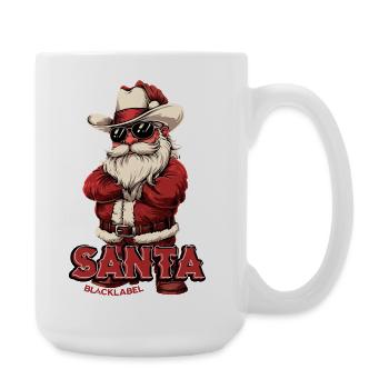 Badass-Santa-by-BlackLabel - Large Mug 440 ml - white - Right