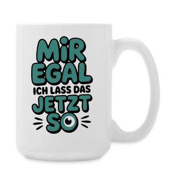 I don't care now so eye - Large Mug 440 ml - white - Right