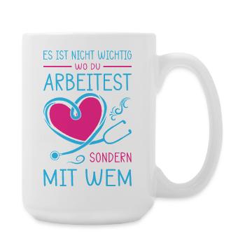 Nurse Gifts Nursing Funny Nurse - Large Mug 440 ml - white - Right