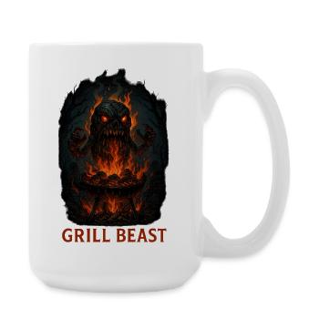 Grill Beast - Large Mug 440 ml - white - Right