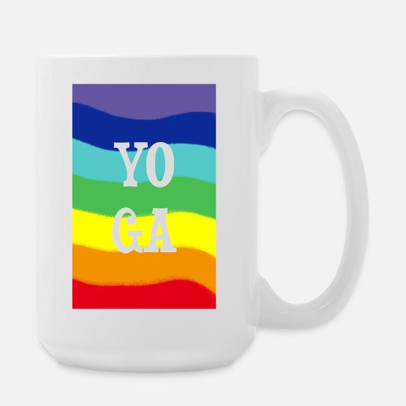 Yoga - Large Mug 440 ml - white
