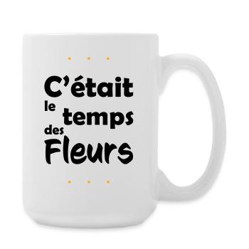 It was flower time - Large Mug 440 ml - white - Right