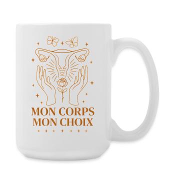 My Body My Choice Feminism Freedom - Large Mug 440 ml - white - Right