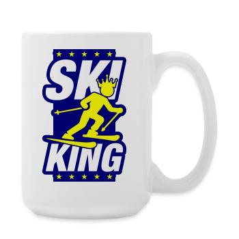 Ski King - Große Tasse 440 ml - Weiß - Rechts