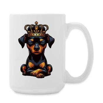 Miniature Pinscher Pinscher Pinscher Pinscher Owner Minpin - Large Mug 440 ml - white - Right