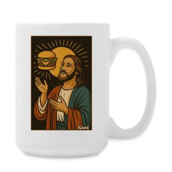 Burger Blessing Sunrise - Large Mug 440 ml - white - Right