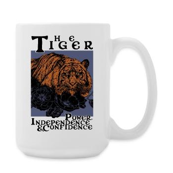 THE TIGER - Large Mug 440 ml - white - Right