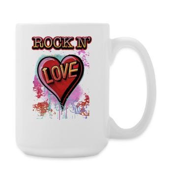 Rock'n Love - Large Mug 440 ml - white - Right