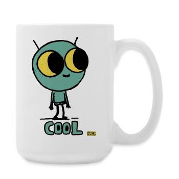 Extraterrestre cosmique mignon aux grands yeux - Grande tasse 440 ml - blanc - Droite