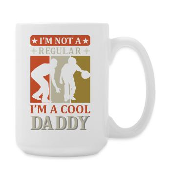 Cool Daddy lustiges Pappa-Shirt - Große Tasse 440 ml - Weiß - Rechts
