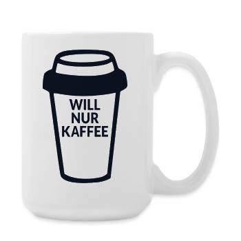 Kaffeetrinkerin Kaffee - Große Tasse 440 ml - Weiß - Rechts