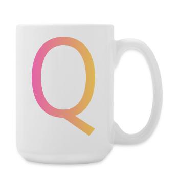Q - Große Tasse 440 ml - Weiß - Rechts