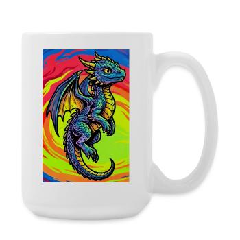 dragon - Grande tasse 440 ml - blanc - Droite